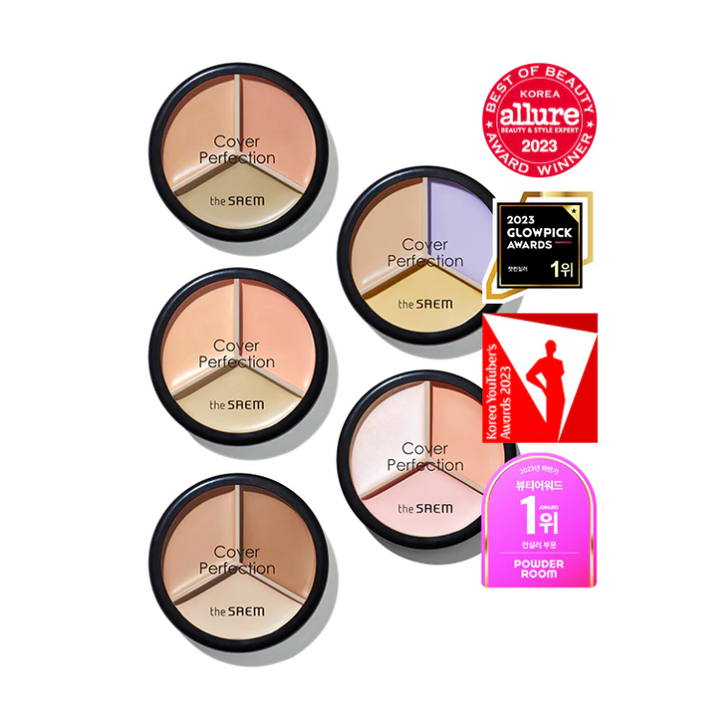 The Saem Cover Perfection 三色遮瑕盤 4.5g x 3（5 色）